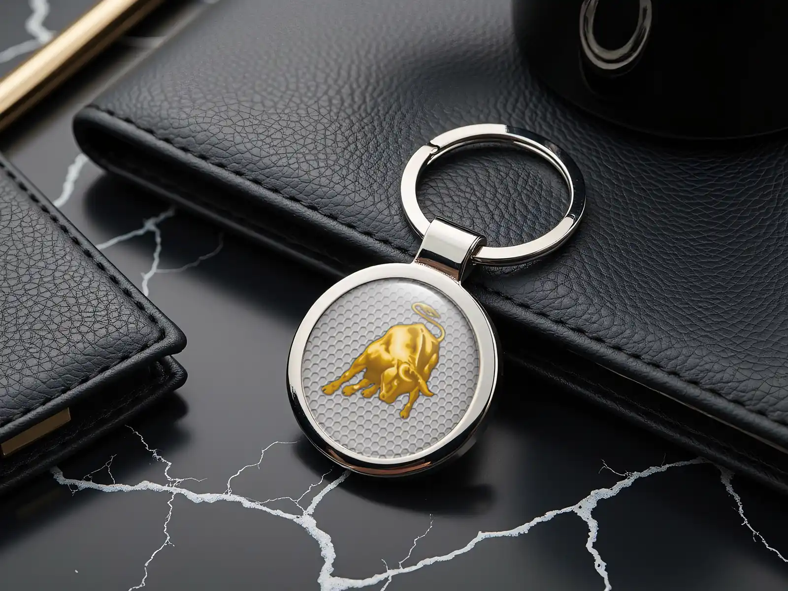 Lamborghini Luxus Schlüsselring Premium Edelstahl